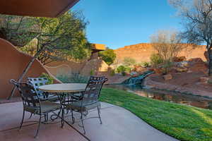 Studio side of home (patio)