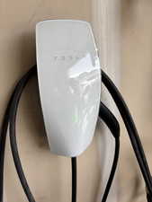 Garage view of EV charger