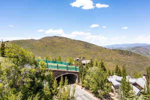View of mountain background