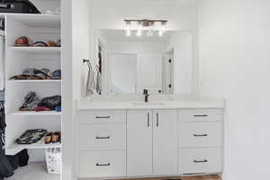 Bathroom featuring vanity