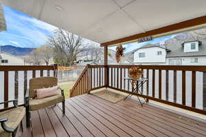 Deck featuring a residential view