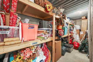 View of storage area