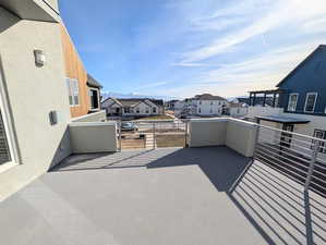 View from Hot tub ready balcony