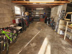 View of garage from front approach