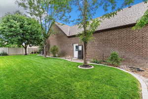 Fully landscaped and fenced yard
