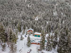 View from above of property