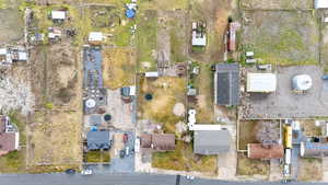 Aerial view of residential area