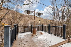 View area overlooking the creek