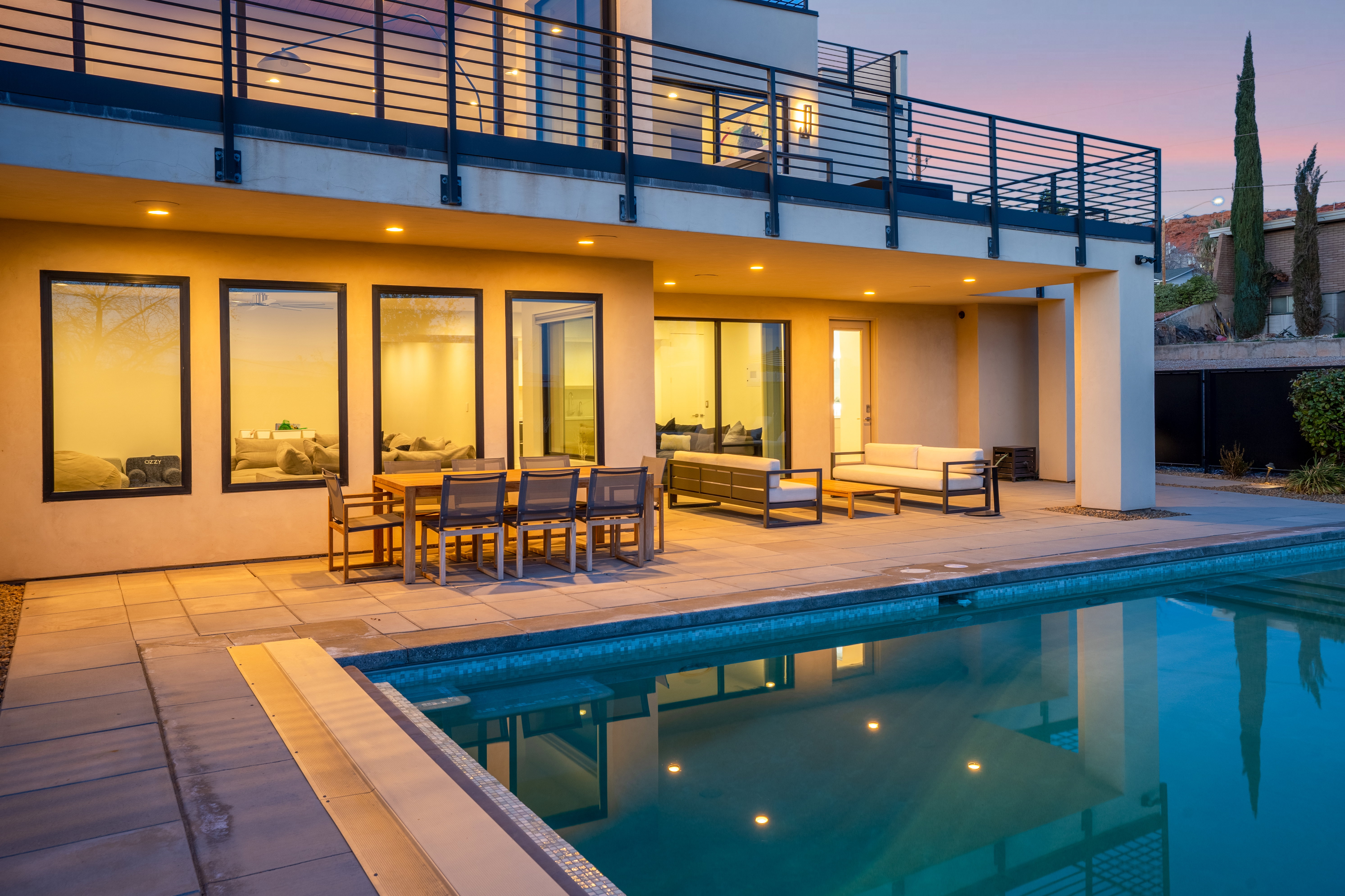 Swimming pool featuring outdoor lounge area and a patio