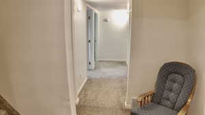 Hall with carpet floors