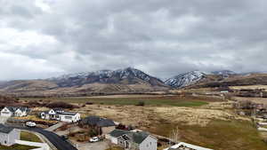 Mountain view with nearby suburban area