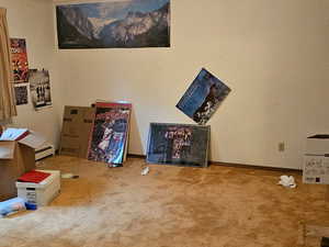 Bedroom #3 with carpet and ornamental molding