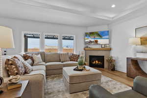 Gas Fireplace and Lots of Natural Light