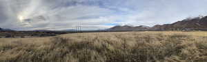 Mountain view with rural landscape