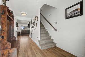 Foyer at hallway and stairs