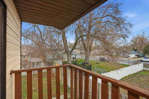 Balcony with a residential view