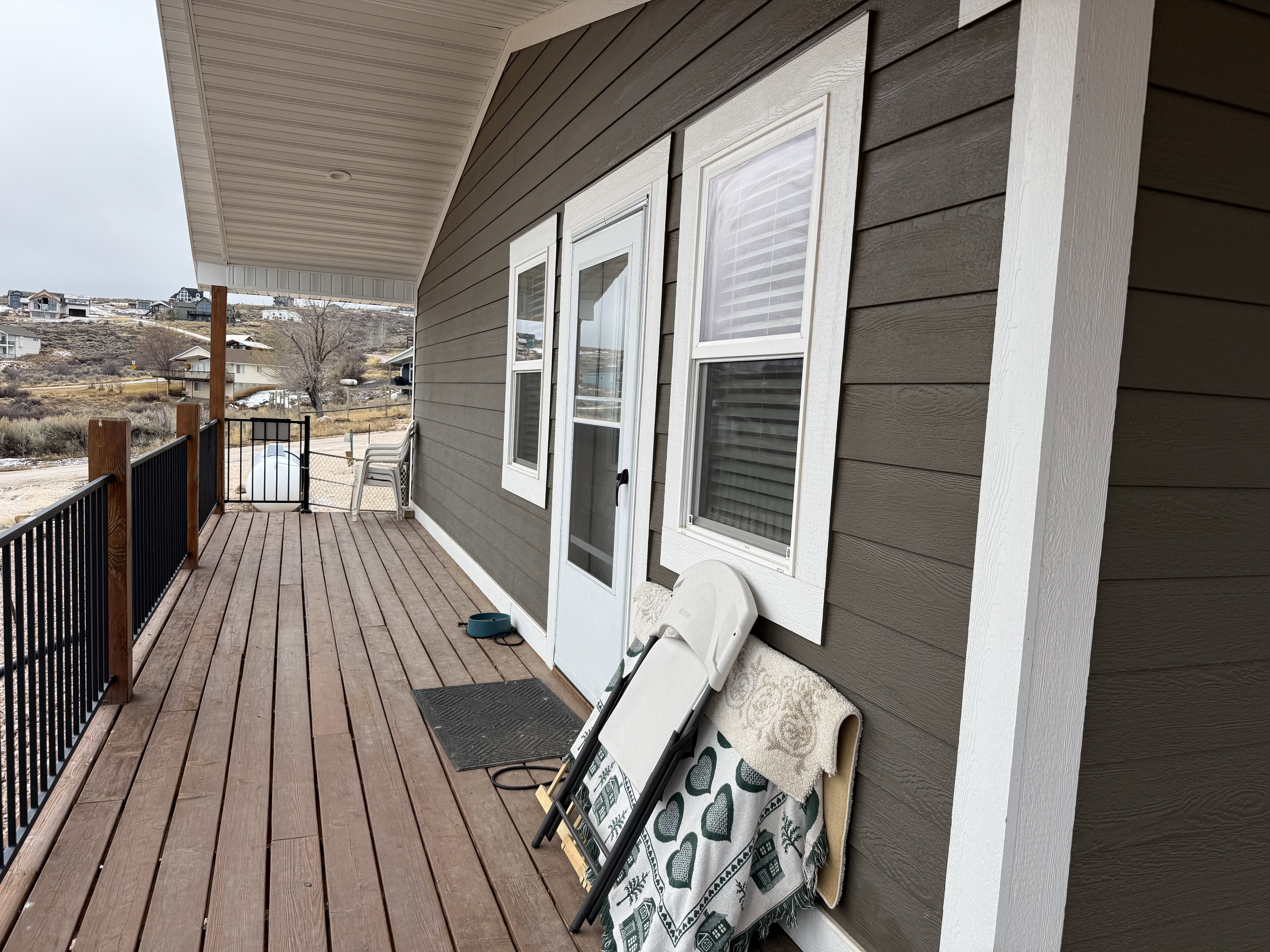 View of deck