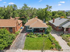 View from above of property