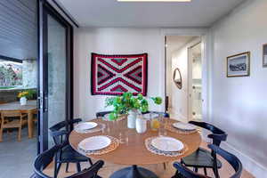 View of dining space