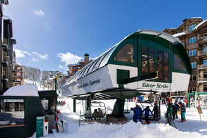 View of snow covered building