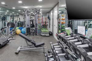 View of workout area