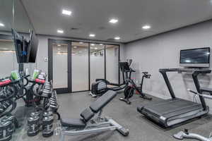 View of exercise room