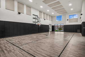 View of basketball court with community basketball court