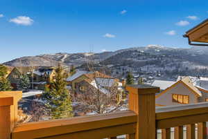 View of mountain background