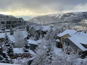 Mountain view featuring nearby suburban area