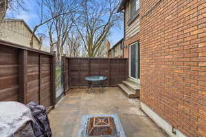 View of patio / terrace featuring a gate and entry steps