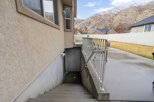MIL apt Stairway with a mountain view