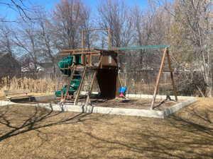 Playground located next to unit