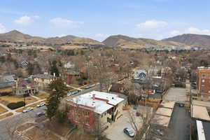 Mountain view featuring nearby suburban area