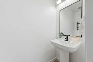 Bathroom with baseboards