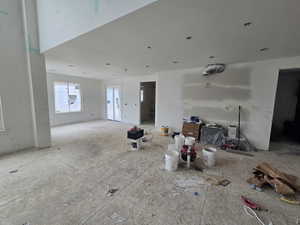 View of unfurnished living room