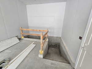 Basement entrance from garage