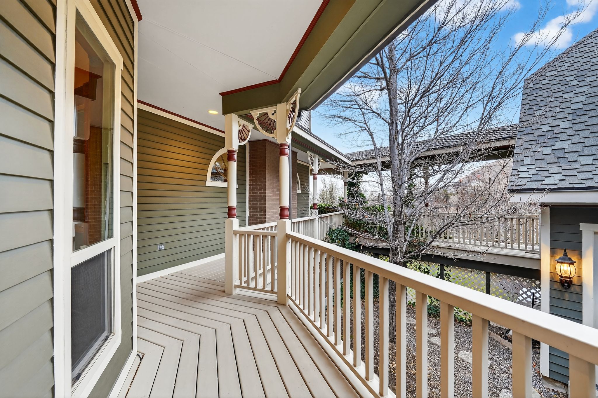 View of wooden porch