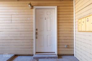 View of exterior entry