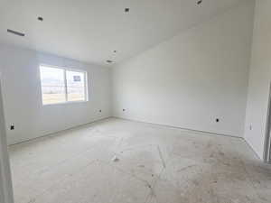 Unfurnished room with baseboards