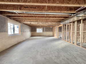 View of below grade area