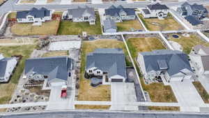 Aerial view of residential area