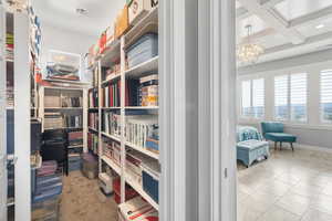 View of storage room