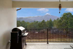 balcony of main living are with  mountain views