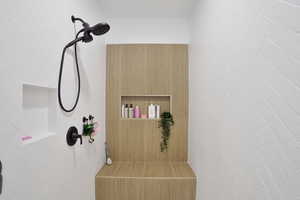 Primary stand alone tile shower