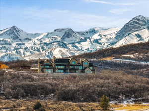 View of mountain background