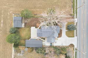 Aerial view of property and surrounding area