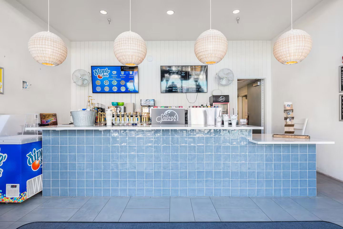 Reception featuring recessed lighting