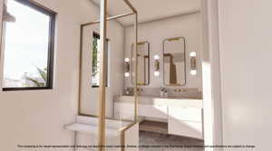 Full bathroom with vanity