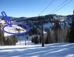 Exterior space featuring a mountain view