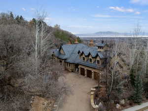 Aerial view of mountains